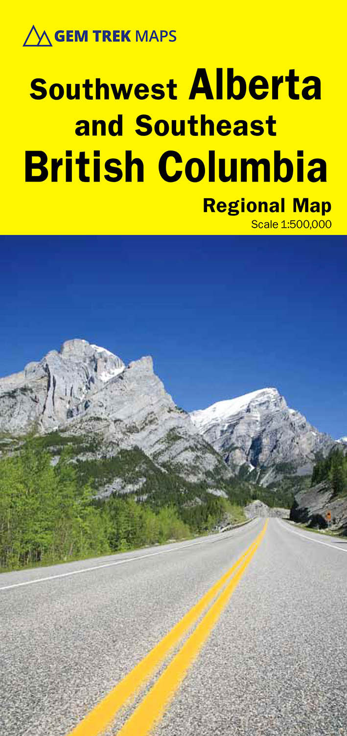 Gem Trek Southwest Alberta Southeast British Columbia Map