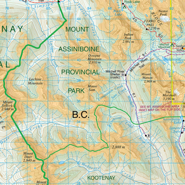 Gem Trek Banff Mount Assiniboine Map
