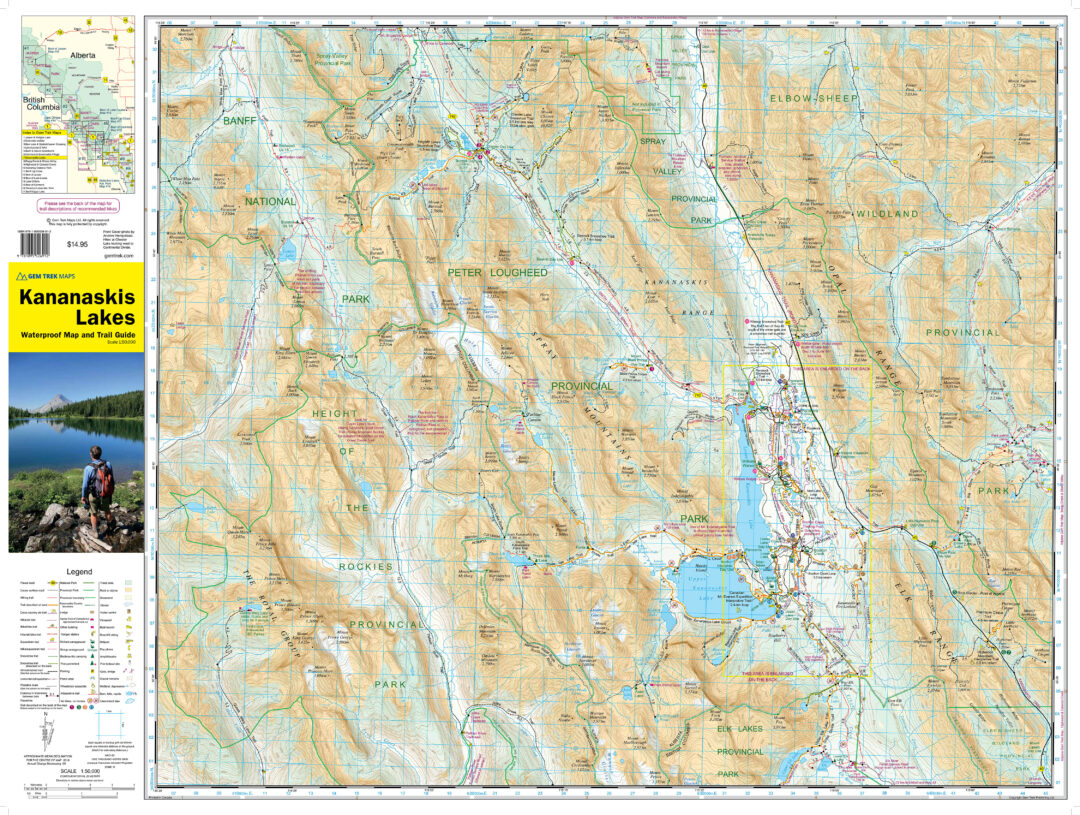 Kananaskis Lakes Map Kananaskis Country