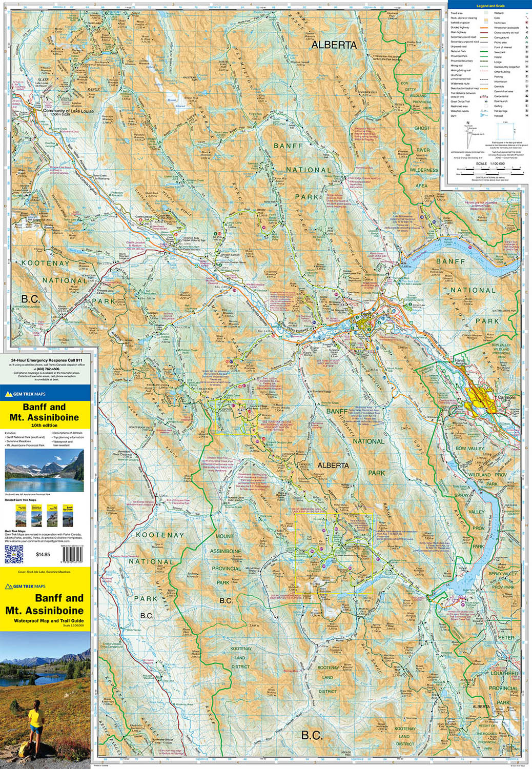 Banff & Mount Assiniboine Map - Image 2