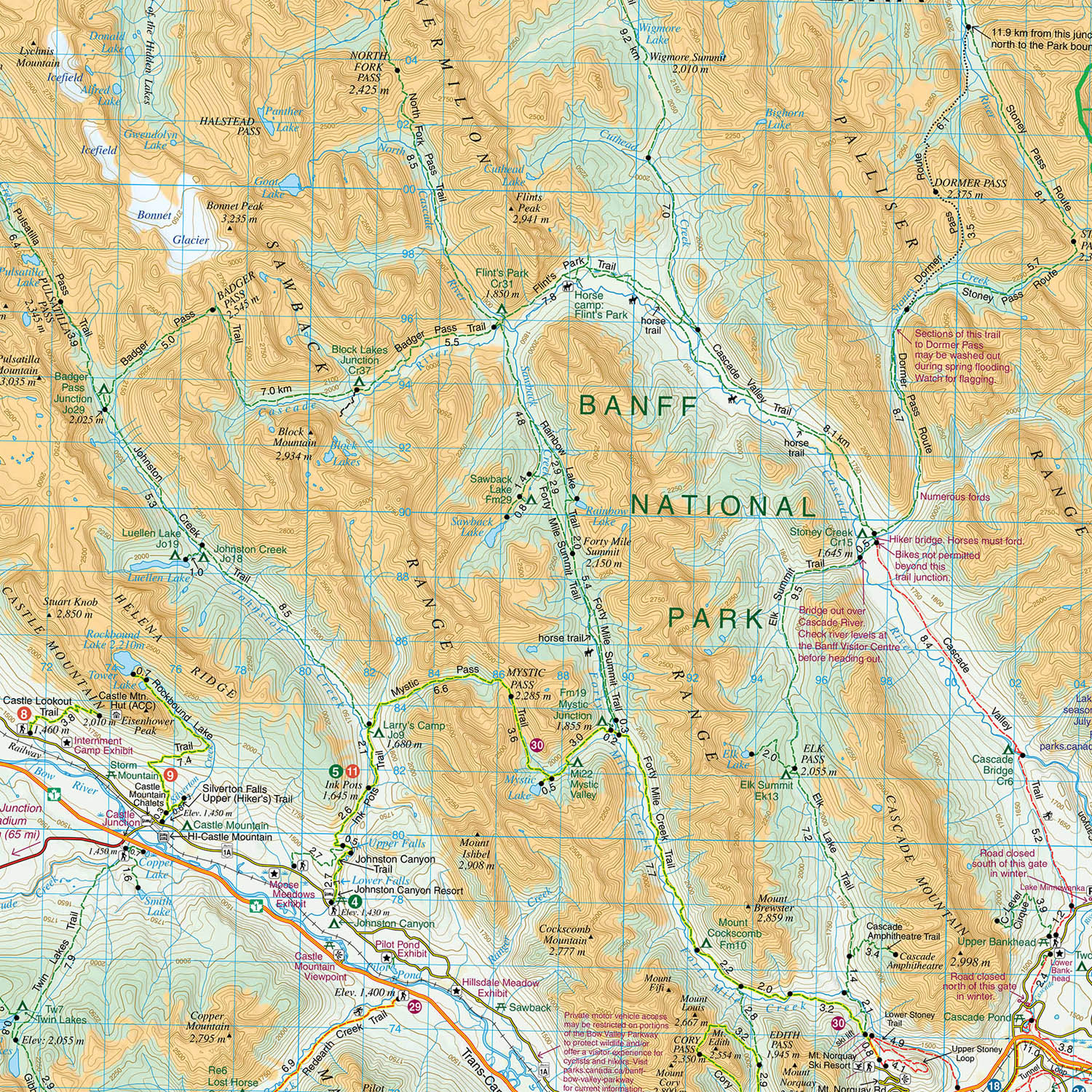 Banff & Mount Assiniboine Map - Image 4