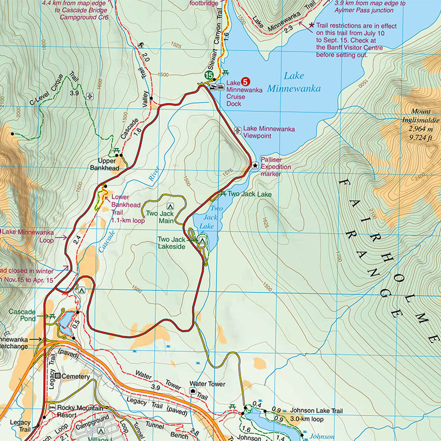 Banff Up-Close Map - Image 5