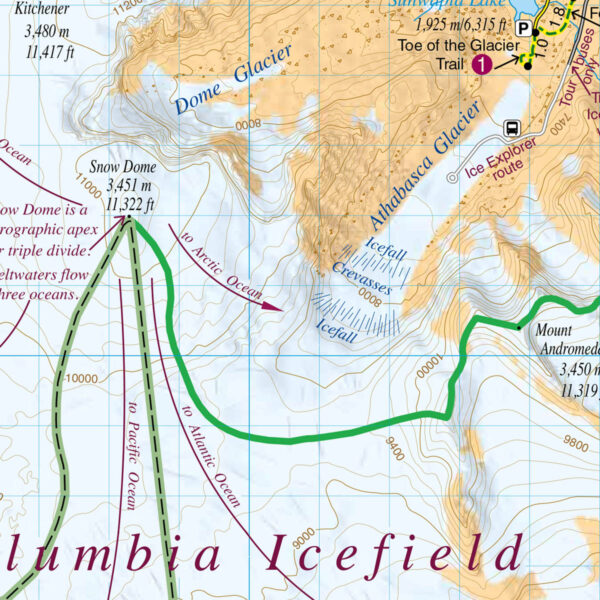 Gem Trek Columbia Icefield Map