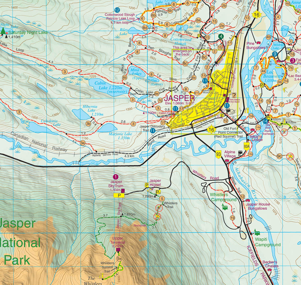 Best of Jasper Map | Jasper National Park