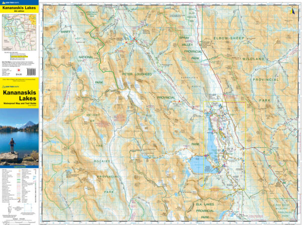 Kananaskis Lakes Map | Gem Trek Maps |