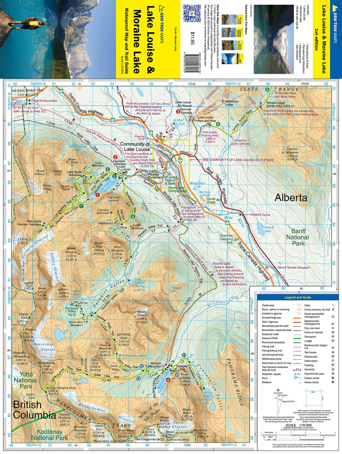 Lake Louise and Moraine Lake Map - Image 2
