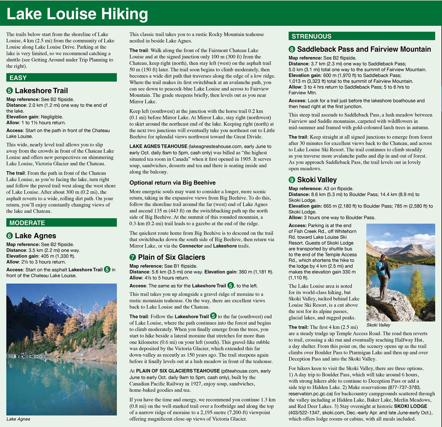 Lake Louise and Moraine Lake Map - Image 6