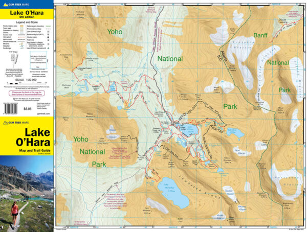 Gem Trek Lake O'Hara Map