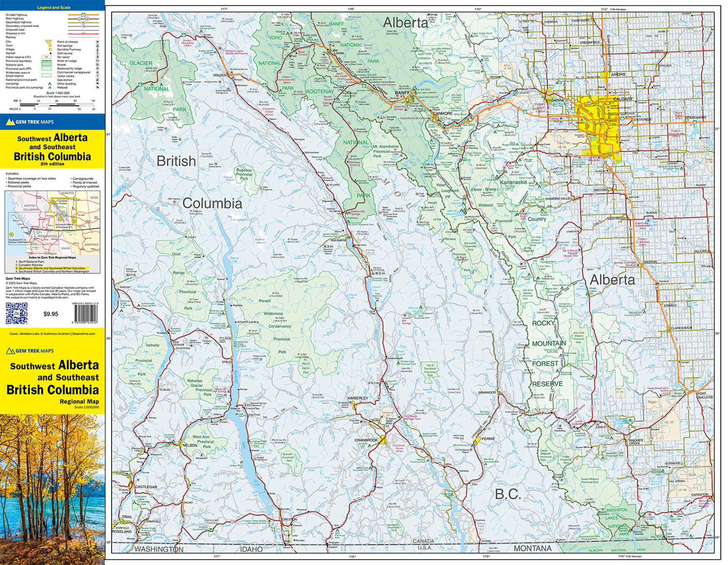 Southwest Alberta & Southeast British Columbia Map - Image 2