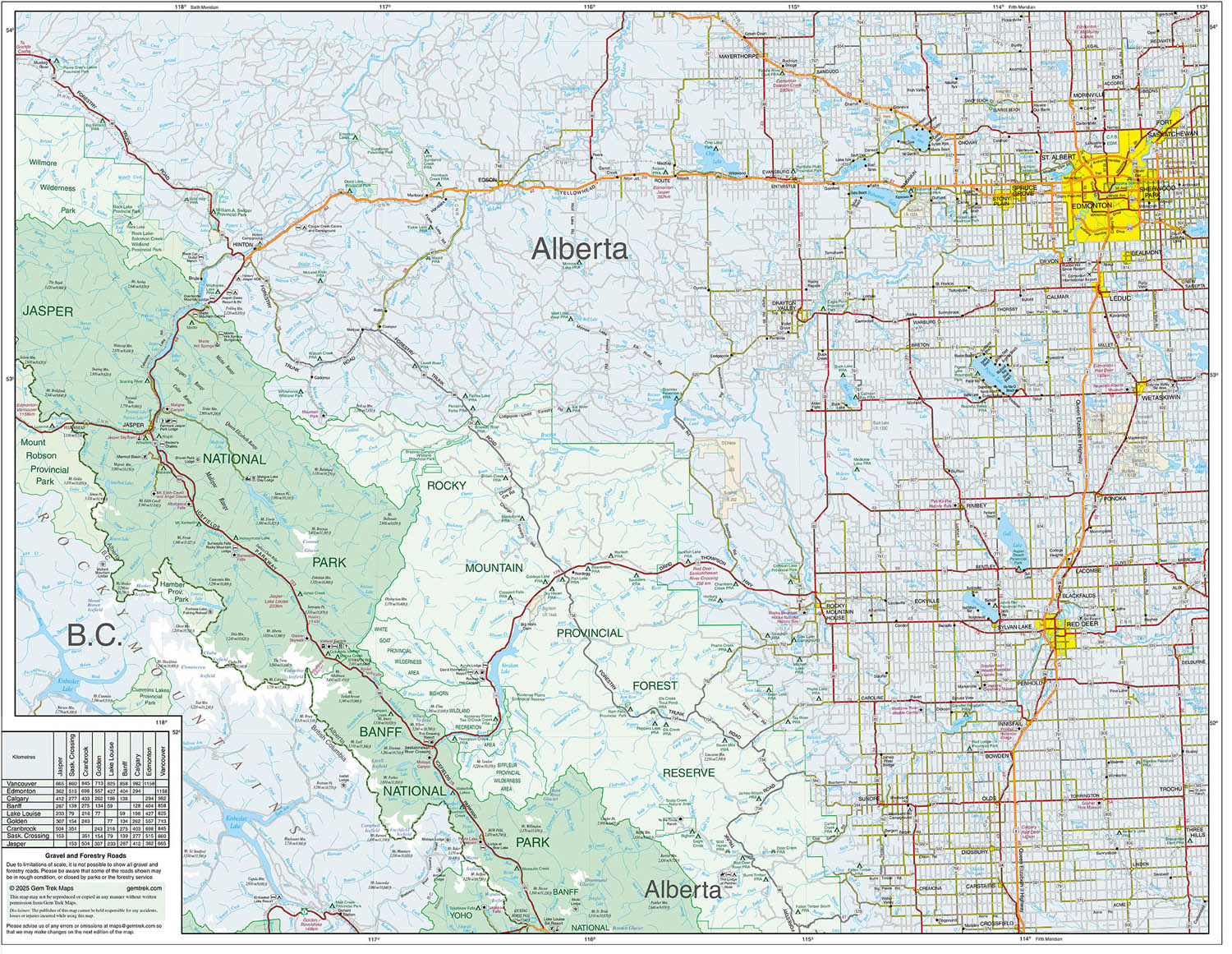 Southwest Alberta & Southeast British Columbia Map - Image 3