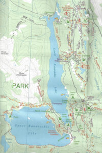 Gem Trek Kananaskis Lakes Map old edition