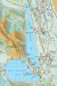 Gem Trek Kananaskis Lakes Map old edition 1998