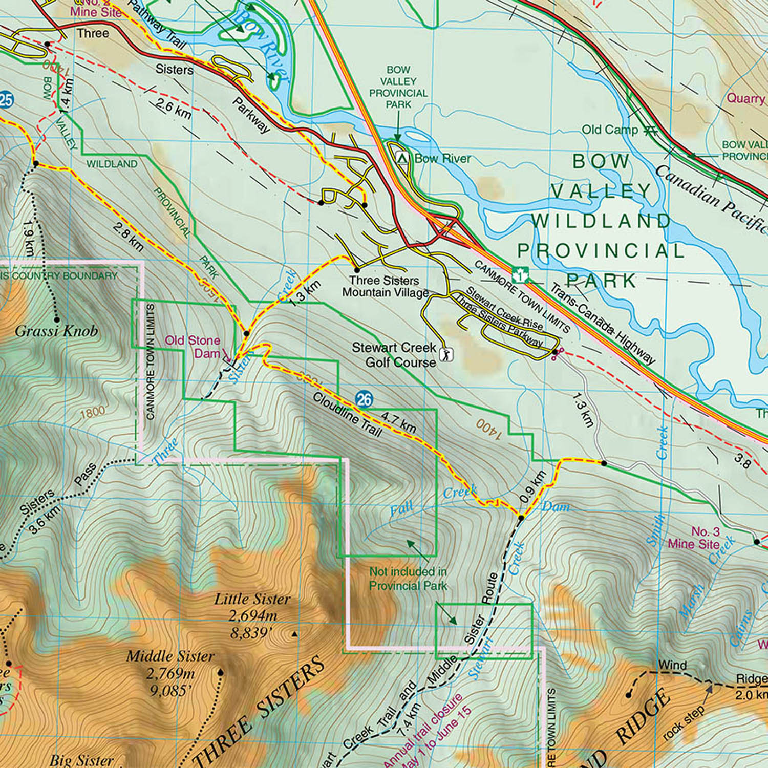 Canmore Up-Close Map - Image 4