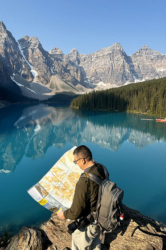 Moraine Lake map